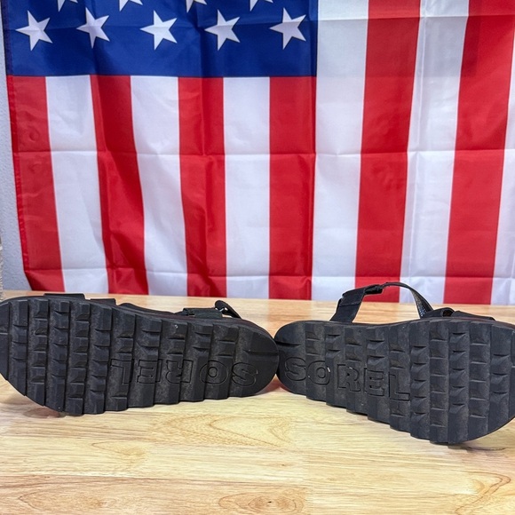 Sorel Black women's Sandals - Picture 8 of 8